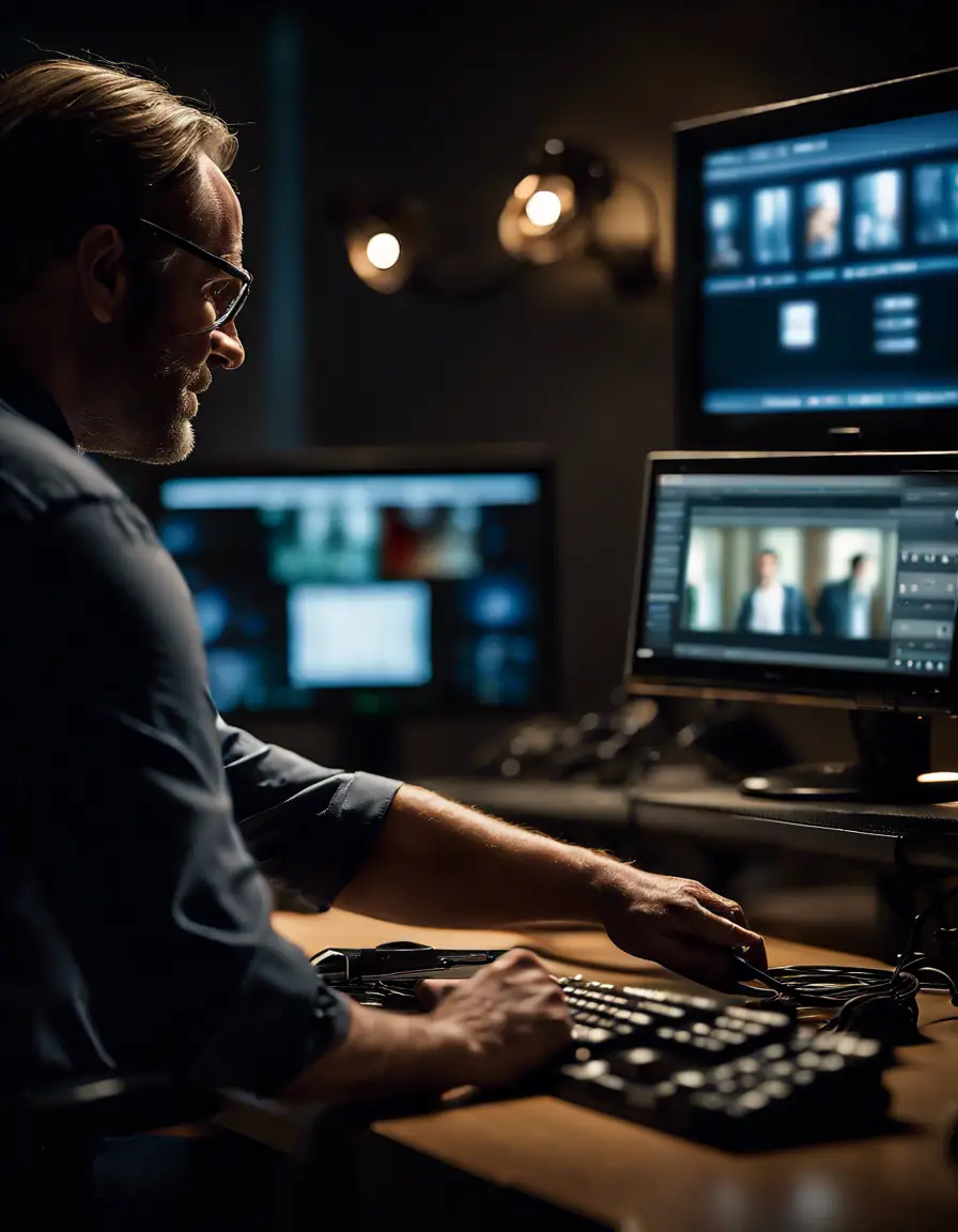 A technician assisting a client through remote access on a computer screen.